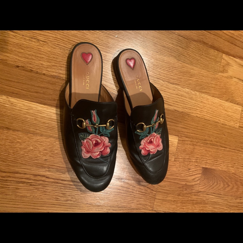 Gucci floral mules size 41